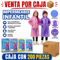 IMPERMEABLE DE NIÑO / CAJA CON 200 PIEZAS