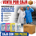 IMPERMEABLE ADULTO / CAJA CON 200 PIEZAS
