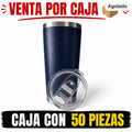 TERMO 20 OZ AZUL MARINO / CAJA CON 50PIEZAS