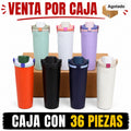 TERMO TIPO OWALA CON TAPA DE BOTON 1LT / CAJA CON 36 PIEZAS