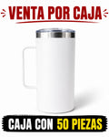 TERMO TARRO 20 OZ BLANCO / CAJA CON 50 PIEZAS