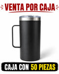 TERMO TARRO 20 OZ NEGRO / CAJA CON 50 PIEZAS