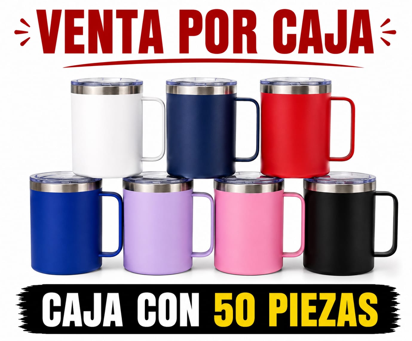 TERMO TAZA 16 OZ / CAJA CON 50 PIEZAS