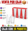 VASO DE VIDRIO 3PCS / CAJA CON 24 PAQUETES