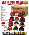 GORRO NAVIDEÑO CON LUZ / CAJA CON 240 PIEZAS