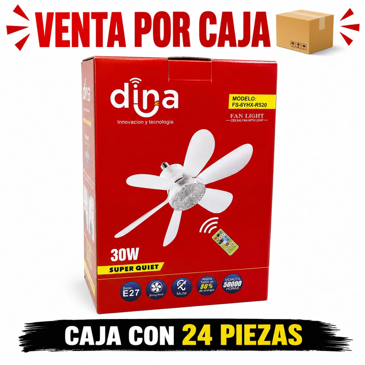 FOCO VENTILADOR / CAJA CON 24 PIEZAS