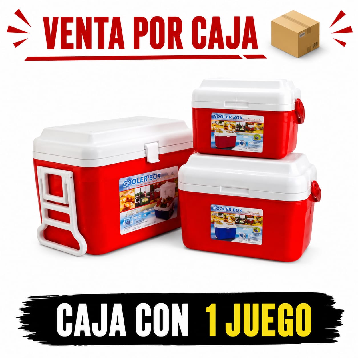 juego de hieleras 3pz / 1 juego por caja